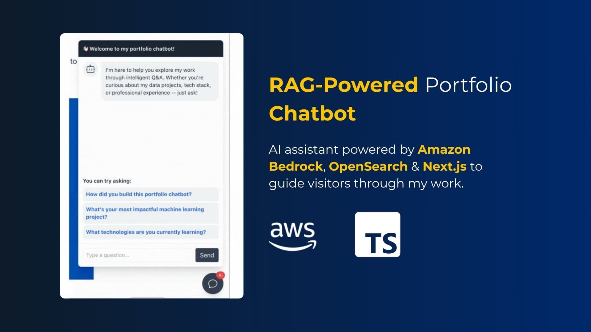 How I Built an AI-Powered Portfolio Chatbot Using AWS Bedrock, Next.js, and Tailwind
